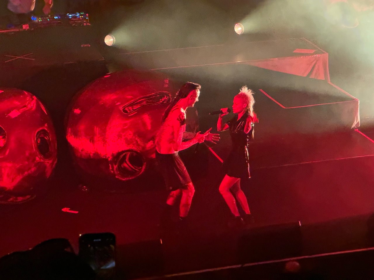 Die Antwoord performing live on stage